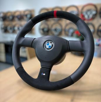 Preview: BMW E30 MT2 Lenkrad Leder, M-Technik 1 Sportlenkrad neu beziehen